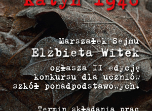 Konkurs literacko-plastyczny "Polskie serce pękło. Katyń 1940"