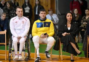 od lewej: p. Grzegorz Pluta, p. Andriej Demczuk, p. Magdalena Wojciechowska