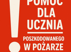 Zbiórka dla Ucznia poszkodowanego w pożarze